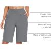 imagebaleaf Womens 12quot Long Bermuda Shorts Knee Length Cotton Athletic Shorts Sweat Casual Lounge Walking Summer12grey
