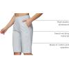 imagebaleaf Womens 12quot Long Bermuda Shorts Knee Length Cotton Athletic Shorts Sweat Casual Lounge Walking Summer12light Grey
