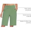 imagebaleaf Womens 12quot Long Bermuda Shorts Knee Length Cotton Athletic Shorts Sweat Casual Lounge Walking Summer12loden Frost