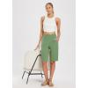 imagebaleaf Womens 12quot Long Bermuda Shorts Knee Length Cotton Athletic Shorts Sweat Casual Lounge Walking Summer12loden Frost