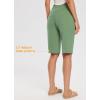 imagebaleaf Womens 12quot Long Bermuda Shorts Knee Length Cotton Athletic Shorts Sweat Casual Lounge Walking Summer12loden Frost