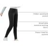 imagebaleaf Winter Clothing for Women Leggings Fleece Lined Tights Thermal Warm Thick Yoga Pants Cold Weather GearBlackgreen