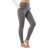 imagebaleaf Winter Clothing for Women Leggings Fleece Lined Tights Thermal Warm Thick Yoga Pants Cold Weather GearGrey