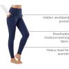 imagebaleaf Winter Clothing for Women Leggings Fleece Lined Tights Thermal Warm Thick Yoga Pants Cold Weather GearNavy Blue