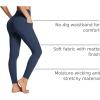imagebaleaf Womens Leggings with Pockets 25quot V Cross Waist Workout Leggings Tummy Control Yoga Ankle PantsNavy