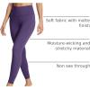 imagebaleaf Womens Leggings with Pockets 25quot V Cross Waist Workout Leggings Tummy Control Yoga Ankle PantsShadow Purple