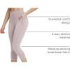 imagebaleaf Womens Swimming Shorts Long Leggings SPF UV UPF50 High Waist Swimsuit with Pockets for Swimming Surf BeachLight Purple