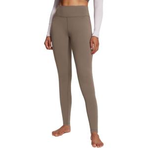 imagebaleaf Winter Clothing for Women Leggings Fleece Lined Tights Thermal Warm Thick Yoga Pants Cold Weather GearCocoa Creme