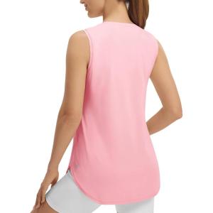imagebaleaf Womens Workout Tank Tops Sleeveless UPF50 Soft Loose Fit Gym Athletic Yoga Running Lightweight ShirtsLight Pink