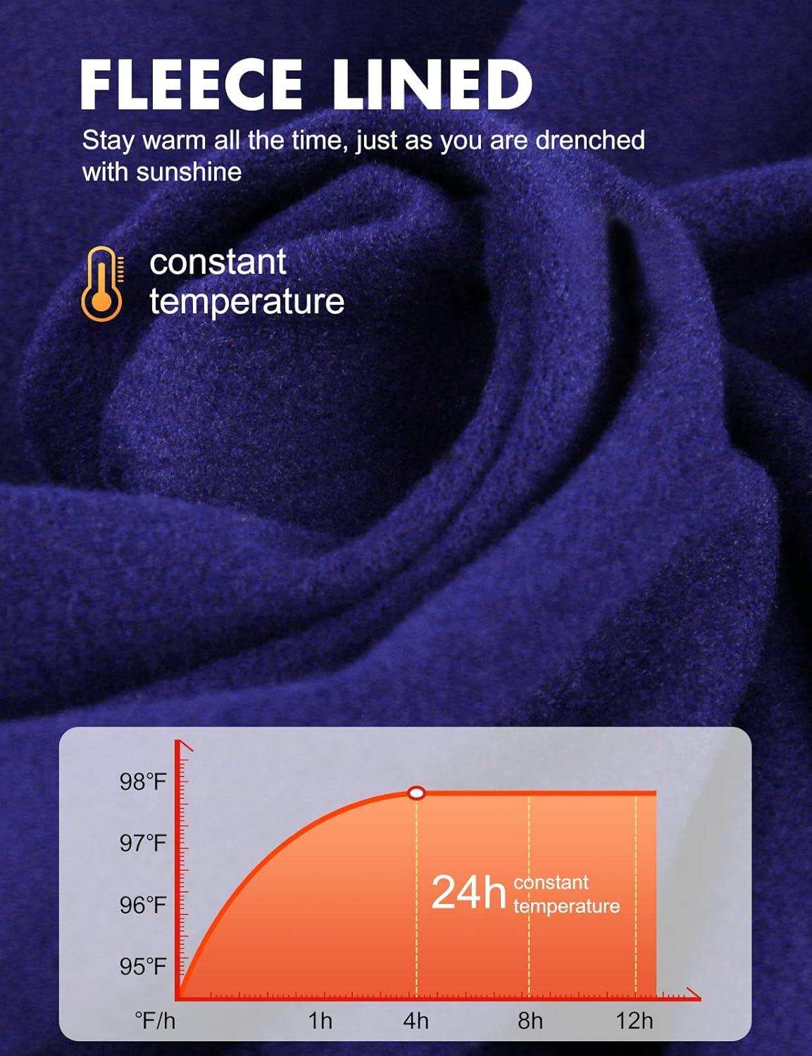 imagebaleaf Womens Thermal Tops Fleece Shirts Running Workout Athletic Base Layer Warm Cold Weather Gear Mock NeckNavymock Neck