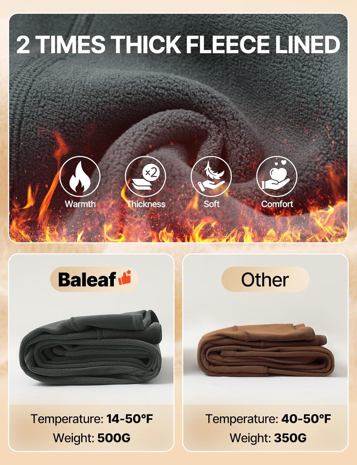 imagebaleaf Womens Thick Fleece Lined Leggings Winter Snow Pants Warm Thermal High Waisted Ski LeggingDark Gray