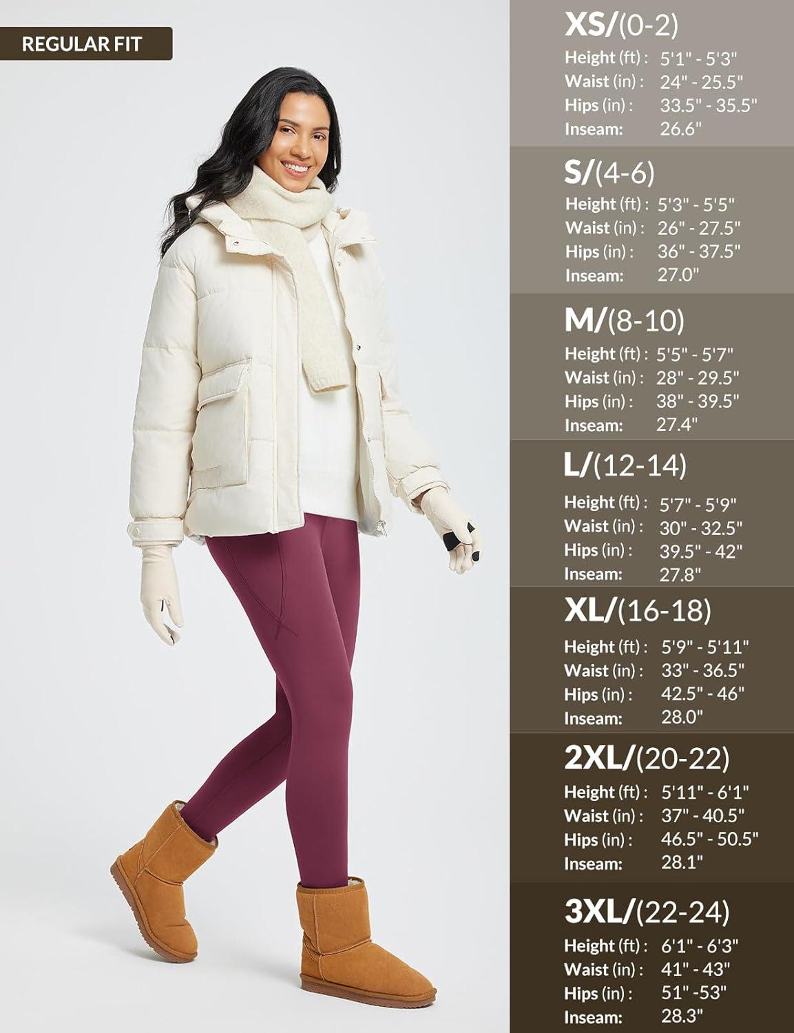 imagebaleaf Womens Thick Fleece Lined Leggings Winter Snow Pants Warm Thermal High Waisted Ski LeggingWine Red