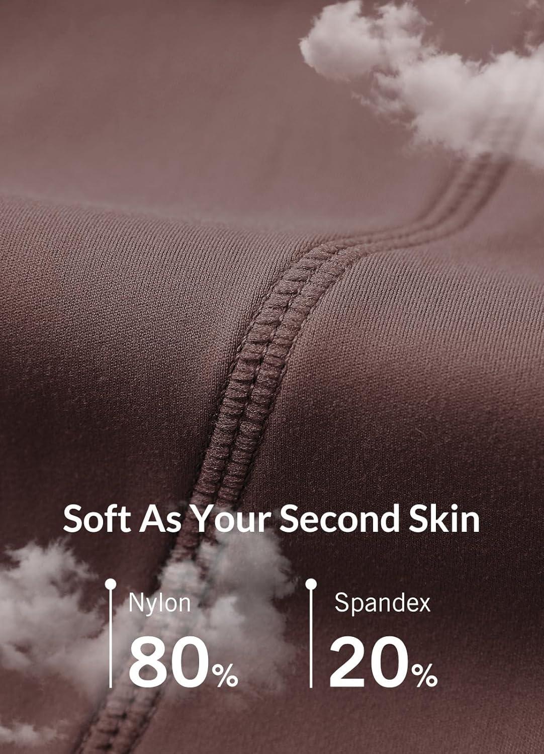 imagebaleaf Workout Leggings with Pockets for Women High Waisted Tummy Control Plus Size Yoga Pants for Running Gym AthleticDark Brown