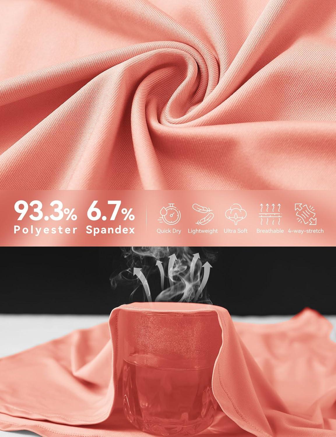 imagebaleaf Workout Tank Tops for Women Sleeveless Athletic Top Loose Fit Running Shirts High Neck Yoga Gym Clothes01coral