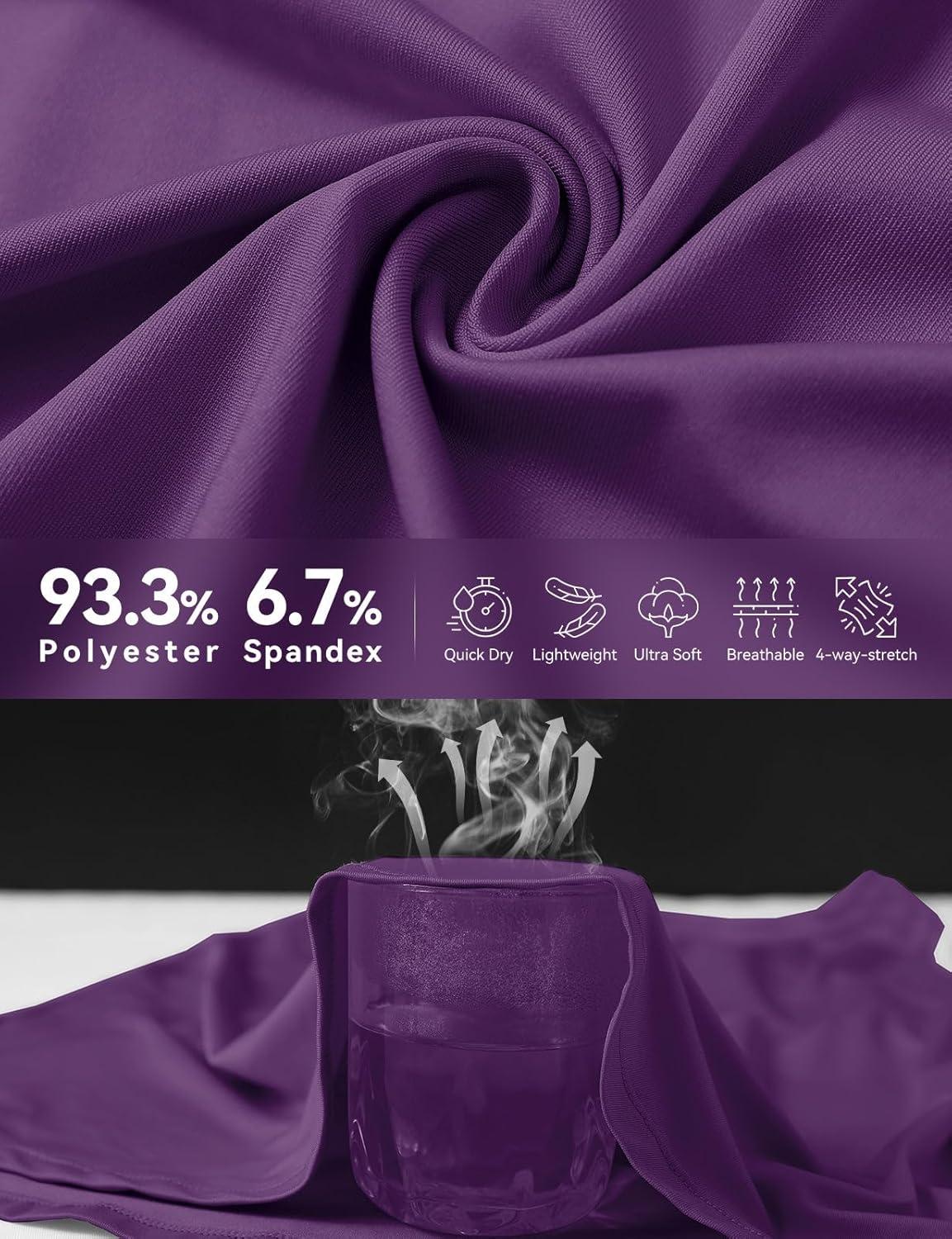 imagebaleaf Workout Tank Tops for Women Sleeveless Athletic Top Loose Fit Running Shirts High Neck Yoga Gym Clothes01purple