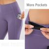 imagebaleaf Fleece Lined Leggings Women Waterproof Thermal Pants Winter Workout Running Tights with Pockets Cold Weather GearDark Grape