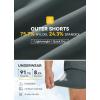 imagebaleaf Mens Mountain Bike Shorts Padded Loosefit MTB Cycling Bicycle Lightweight Zipper Pockets UPF50Grey
