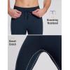 imagebaleaf Mens Thermal Running Tights Fleece Compression Leggings Winter Pants Zipper Pockets Cycling Gear Cold WeatherNavy