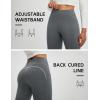 imagebaleaf Womens 25quot Petite Fleece Lined Leggings High Waisted Warm Thermal Winter with Pockets Snow PantsHeather Gray
