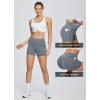 imagebaleaf Womens 8quot 5quot 3quot Biker Shorts High Waist Yoga Workout Gym Running Volleyball Spandex Shorts with PocketsGrayclassic