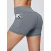 imagebaleaf Womens 8quot 5quot 3quot Biker Shorts High Waist Yoga Workout Gym Running Volleyball Spandex Shorts with PocketsGrayclassic