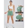 imagebaleaf Womens 8quot 5quot 3quot Biker Shorts High Waist Yoga Workout Gym Running Volleyball Spandex Shorts with PocketsGreenclassic