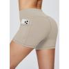 imagebaleaf Womens 8quot 5quot 3quot Biker Shorts High Waist Yoga Workout Gym Running Volleyball Spandex Shorts with PocketsKhakiclassic