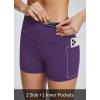 imagebaleaf Womens 8quot 5quot 3quot Biker Shorts High Waist Yoga Workout Gym Running Volleyball Spandex Shorts with PocketsPurpleclassic