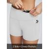 imagebaleaf Womens 8quot 5quot 3quot Biker Shorts High Waist Yoga Workout Gym Running Volleyball Spandex Shorts with PocketsWhiteclassic