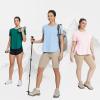 imagebaleaf Womens Short Sleeve T Shirts Crew Neck Workout Tops Running Shirts Sun Protection Quick Dry UVPink
