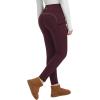 imagebaleaf Womens Thick Fleece Lined Leggings Winter Snow Pants Warm Thermal High Waisted Ski LeggingWine Red