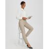 imagebaleaf Womens Travel Pants Lightweight Stretch with Zipper Pockets Petite Ankle Dressy Golf Work Business Casual SlacksKhaki