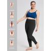 imagebaleaf Workout Leggings with Pockets for Women High Waisted Tummy Control Plus Size Yoga Pants for Running Gym AthleticBlack
