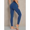 imagebaleaf Workout Leggings with Pockets for Women High Waisted Tummy Control Plus Size Yoga Pants for Running Gym AthleticGibraltar Sea