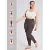 imagebaleaf Workout Leggings with Pockets for Women High Waisted Tummy Control Plus Size Yoga Pants for Running Gym AthleticSeal Brown
