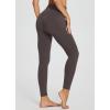 imagebaleaf Workout Leggings with Pockets for Women High Waisted Tummy Control Plus Size Yoga Pants for Running Gym AthleticSeal Brown