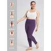 imagebaleaf Workout Leggings with Pockets for Women High Waisted Tummy Control Plus Size Yoga Pants for Running Gym AthleticShadow Purple