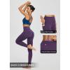 imagebaleaf Workout Leggings with Pockets for Women High Waisted Tummy Control Plus Size Yoga Pants for Running Gym AthleticShadow Purple