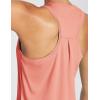 imagebaleaf Workout Tank Tops for Women Sleeveless Athletic Top Loose Fit Running Shirts High Neck Yoga Gym Clothes01coral