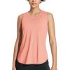 imagebaleaf Workout Tank Tops for Women Sleeveless Athletic Top Loose Fit Running Shirts High Neck Yoga Gym Clothes01coral
