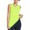 imagebaleaf Workout Tank Tops for Women Sleeveless Athletic Top Loose Fit Running Shirts High Neck Yoga Gym Clothes01fluorescent Green