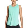 imagebaleaf Workout Tank Tops for Women Sleeveless Athletic Top Loose Fit Running Shirts High Neck Yoga Gym Clothes01green