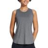 imagebaleaf Workout Tank Tops for Women Sleeveless Athletic Top Loose Fit Running Shirts High Neck Yoga Gym Clothes01grey