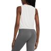 imagebaleaf Workout Tops for Women Crop Tank Top Quick Dry Athletic Gym Exercise Sleeveless Shirts Muscle Yoga Loose FitWhite