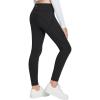 imagebaleaf Girls Fleece Lined Leggings Athletic Yoga Pants Thermal Dance Tights Pockets Winter RunningBlack