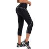 imagebaleaf Womens Bike Pants High Waist 4D Padded Cycling Capris Shorts 34 Biking Tights Pockets UPF50Grey