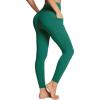 imagebaleaf Workout Leggings with Pockets for Women High Waisted Tummy Control Plus Size Yoga Pants for Running Gym AthleticDark Green