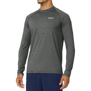 imagebaleaf Mens Long Sleeve Running Shirts Quick Dry Workout Shirts Athletic TShirts Lightweight Soft Fishing Tee TopsA003 Grey Heather