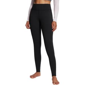 imagebaleaf Winter Clothing Women Leggings Fleece Lined Tights Thermal Warm Thick Cold Weather Gear 1 PocketsBlack