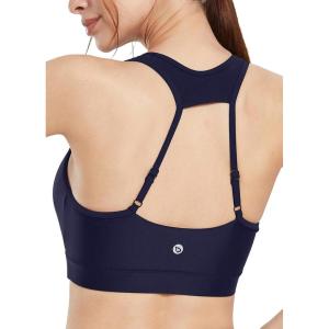 imagebaleaf Womens UPF 50 Swim Bra Modest Bikini Top Quick Dry Workout Sport Bra Under Rash GuardNavy